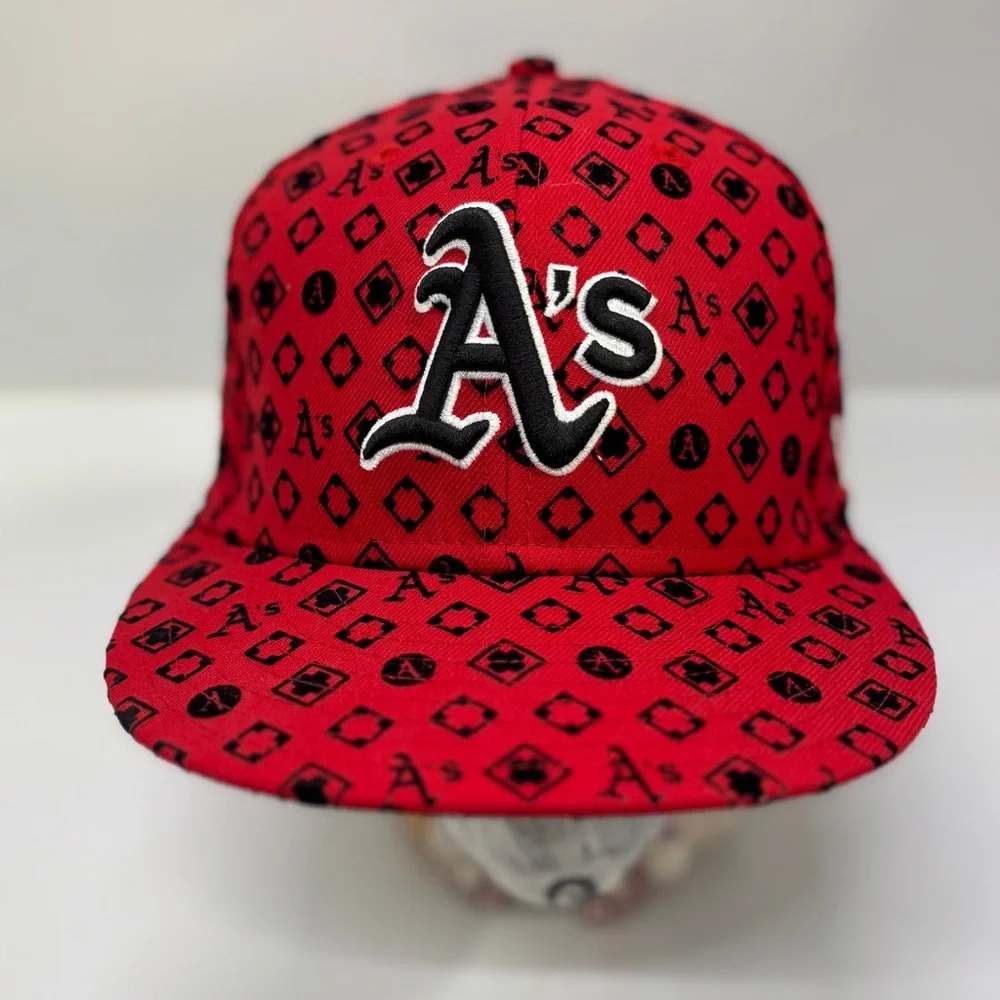 New Era Oakland Athletics A's 59Fifty baseball hat size 7 5/8 - Picture 2 of 7